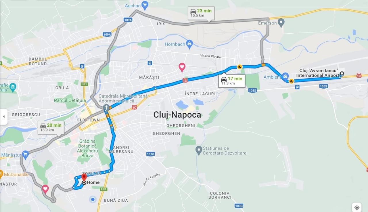 Cosy One Bedroom Flat With Free Parking & Wifi Cluj-Napoca Extérieur photo